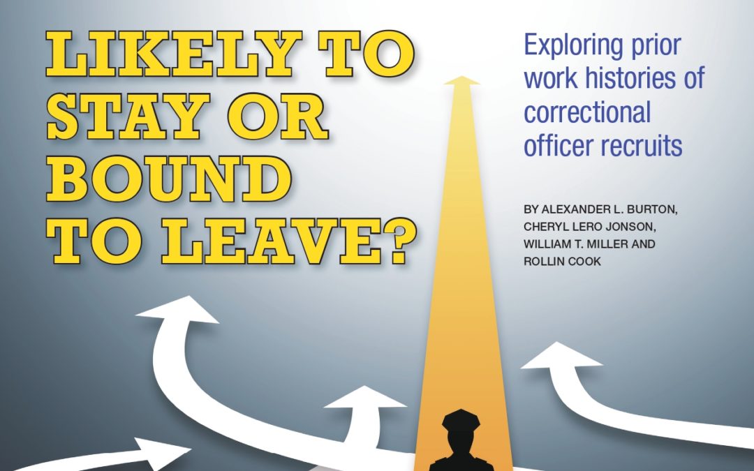 Likely to stay or bound to leave? Exploring prior work histories of correctional officer recruits
