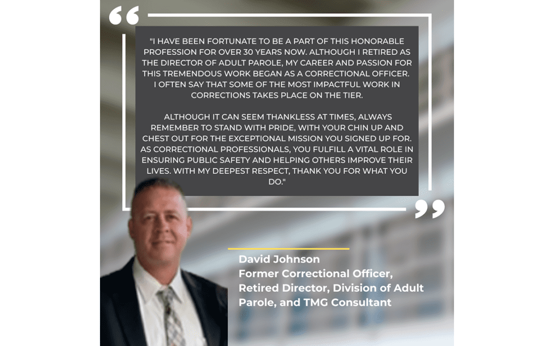 Hear from David Johnson on what it means for him to be a corrections worker!